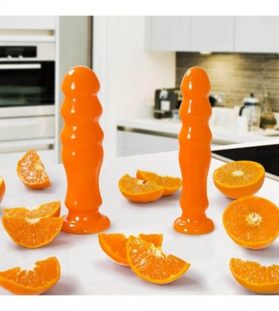 Dildos Dildo 3D Printed Smoothie 6 inch Length Slim Width Tangerine - Tangerine - CK11J6W9TXT $11.87