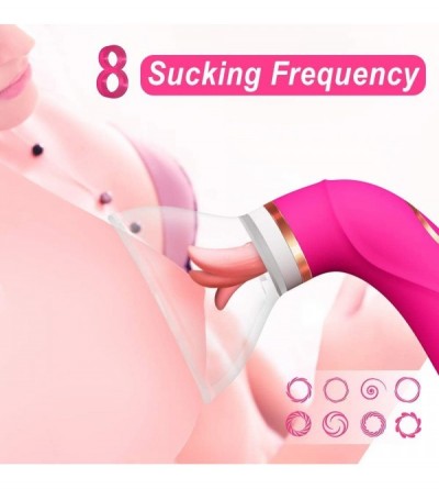 Vibrators Clitoral Sucking Tongue Vibrator with 8 Strong Sucking Modes and 5 Licking Modes Rechargeable Clitoris Nipples Suct...