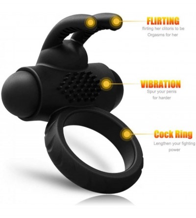Penis Rings Powerful Vibrating Rooster Ring Vibrator-Lasting Underwear Penisring for Men and Women Vibradór for Men Exercise ...