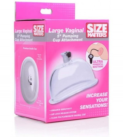 Pumps & Enlargers Large Vaginal 5" Pumping Cup Attachment- Clear- 1 Count - CQ18ORMZUHT $26.61