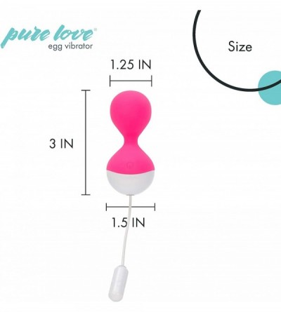 Vibrators Vibrating Silicone Kegel Exercise Balls for Beginners & Advanced- Pelvic Strengthening and Tightening- Pink Color M...