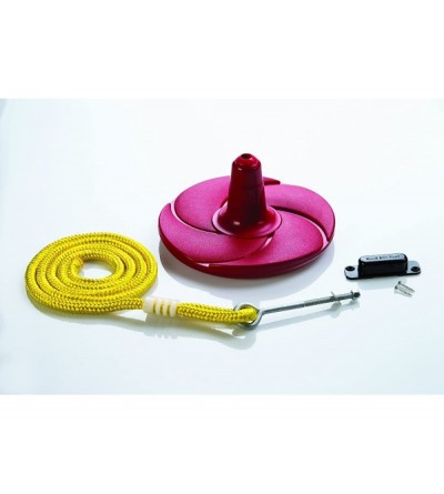 Sex Furniture Disk Swing with Rope - Red - CZ12O40X2LZ $16.81