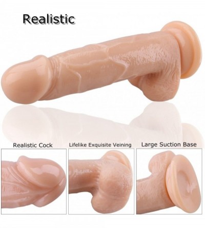 Dildos Superior 7.87 inch Hyper Realistic Penis Dildo with Handsfree Suction Cup Women Adult Sex Massage Masturbation Toys fo...