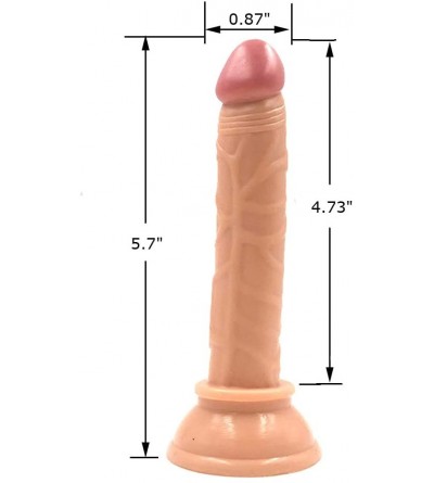 Dildos 5.7 Inch Realistic Dildo- Body-Safe Material Lifelike Dildo Powerful Suction Cup Dildo-Flexible Cock Adult Sex Toy fro...