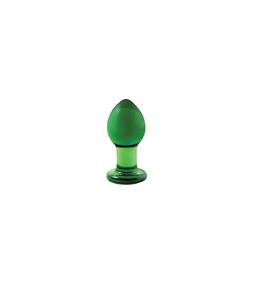 Anal Sex Toys Crystal Premium Glass Plug- Green- 3 Inch - Green - C71193HR8BH $11.64