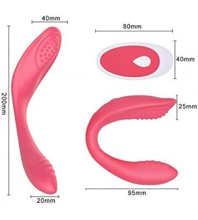 Vibrators Couples Vibrator for Clitoris Stimulation-Waterproof Mute G Spot Vibrator Rechargeable Wireless Remote Adult Sex To...