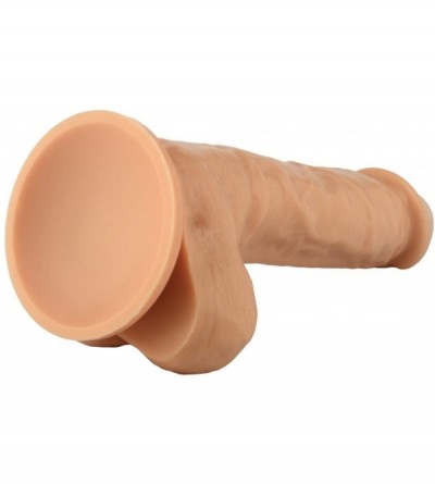 Dildos Life like 8 inch dick dildo - flesh colored suction cup for women orgasmic pleasure - for vaginal and anal use - best ...