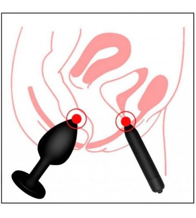 Anal Sex Toys 4Pcs/Set Soft Medical Silicone Trainer Kit ànâ.les Plù-.gs Beginner Set for Women and Men (Black4) - Black4 - C...
