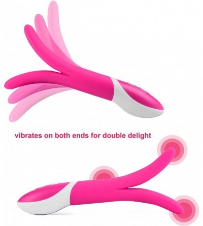 Vibrators Premium Double Delight Wand Massager - Waterproof Medical Grade Silicone Clit Vibrator -9xSpeed&Pattern Multipurpos...