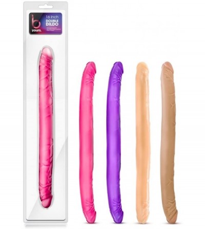 Novelties 16 inch Double Dildo Lesbian Couple Double Penetration DP Sex Toys for Women - Beige - Beige - CD12ITBG44T $18.18