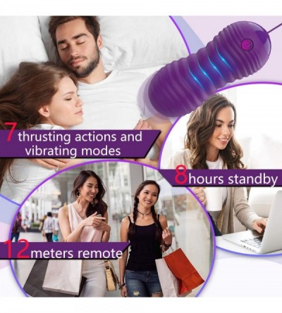 Vibrators Thrusting G-spot Vibrator for Women with 7 Thrustor& Vibration Modes- Long-term Wearable Women Massager Personal Se...