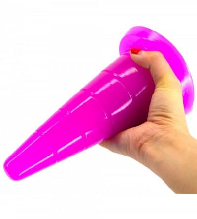 Dildos Big Anal Pussy Plug 7.16"x2.68" Safety Cone Shape Expansion Masturbation Explore Large Dildo Sex Toy (Purple) - Purple...