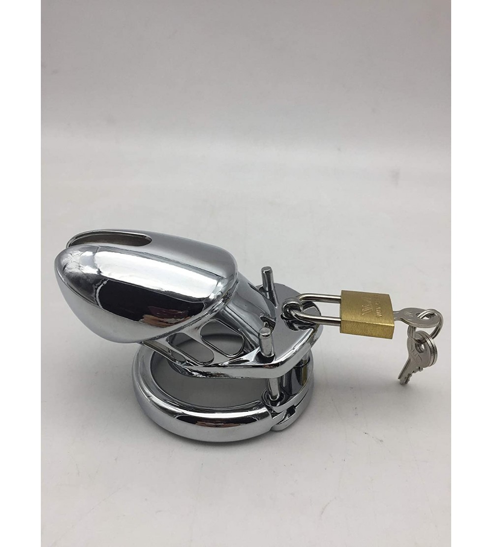 Chastity Devices Male's Steel Device Control cage with 45mm Ring (Silver) - CL18O4C5RTO $8.98