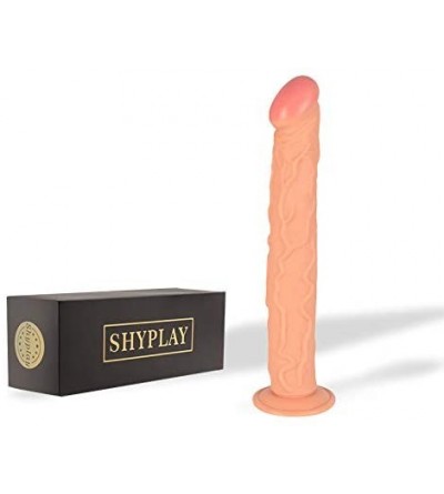 Dildos Brands -ShyPlay- Suction Cup Simulation Height 13.8inch- Non Vibrating Dildo Super Long Dildo Oversized Penis.Skin - C...