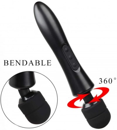 Vibrators Large Wand Vibrator for Women-Powerful Clitoral Massager-Female Orgasm Stimulator-8 speeds-20 Frequency-Silicone Fl...