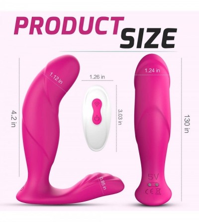 Anal Sex Toys Vibrating Clitoral & G-Spot Vibrator Remote Controlled 9 Speeds Prostate Massager Anal Vibrator- Rechargable An...