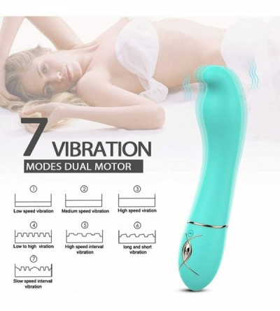 Vibrators Dual Density Silicone G-spot Vibrator for Beginners- IPX7 Waterproof Rechargeable Clitoris Stimulator with 7 Vibrat...