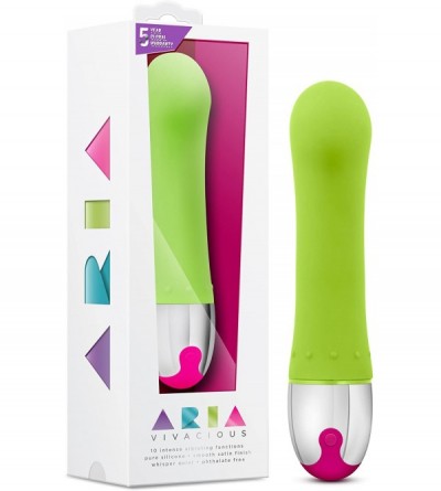 Vibrators Aria - Vivacious - Sleek 10 Vibrating Functions Flexible Massager - G Spot Stimulating Vibrator - Waterproof - Plat...