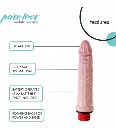 Vibrators 6 Inch Realistic Penis Vibrating Dildo Dong- Flesh Color- Adult Sex Toy- Fresh - C918H54SYKK $12.85