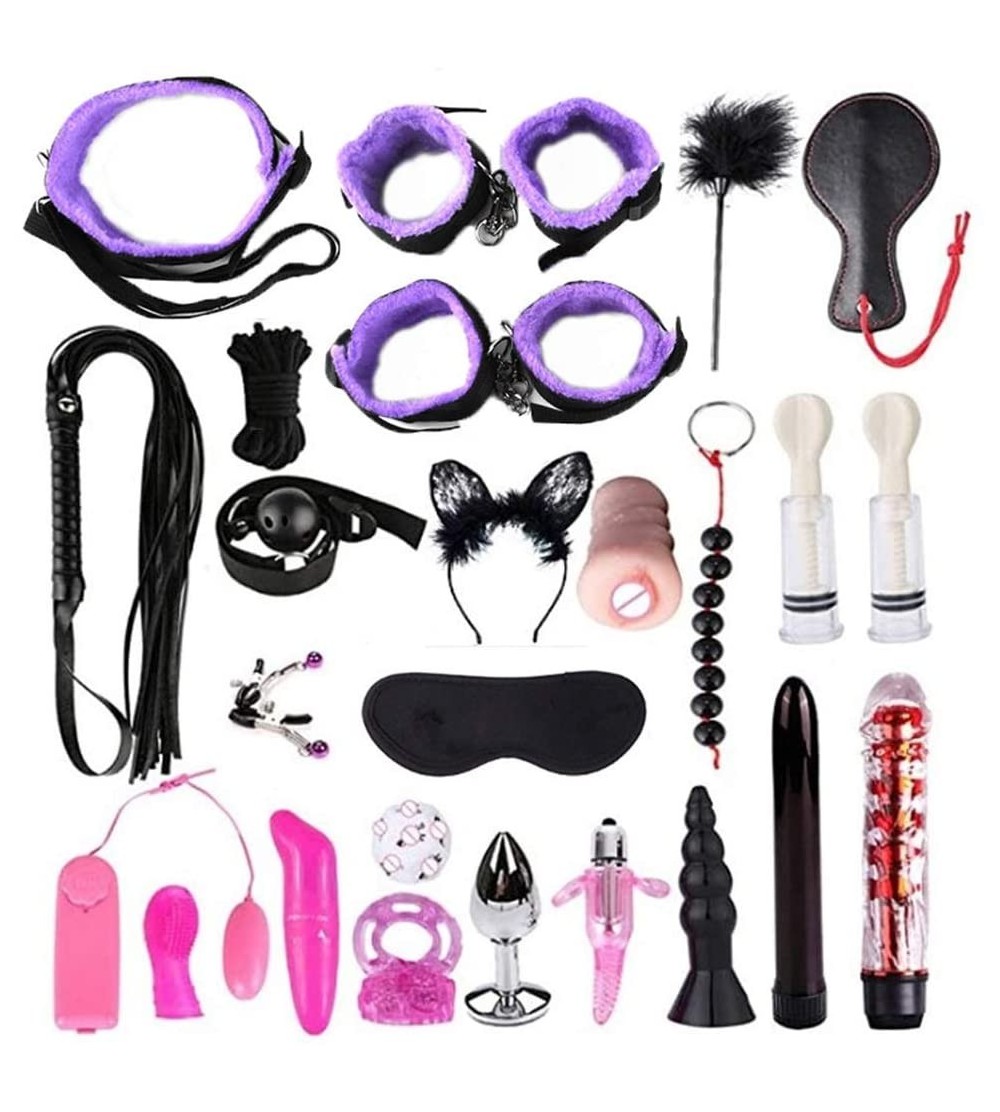 Restraints Adjustable Bondage Set for Couple Bedroom Special Sxx Toys (Color Purple) - Purple - CS19HH4AU4X $26.87
