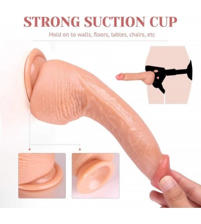 Dildos Rushskin Realistic G Spot Dildo Sex Toys with 15ml Water Based Lubricant- Curved Tip and Strong Suction Cup for Vagina...