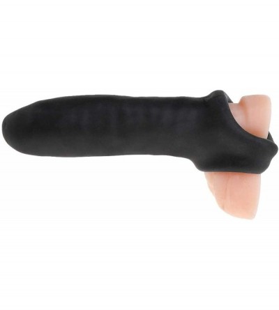 Pumps & Enlargers Wearable Stretchy Sleeve Extension Girth Enhancer Toy for Men for Pleasure - CI19GDOOIQW $35.53