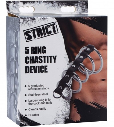 Chastity Devices 5 Ring Chastity Device - CU12KL724BL $11.52
