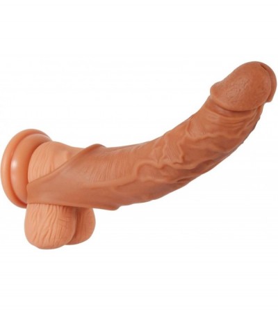 Penis Rings Realistic Dildo Penis Sleeve for Penis Erection Enhancement- Silicone Penis Sleeves Cock Enlarger Condom for Sexu...
