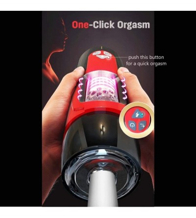 Male Masturbators Pocket Pussy Male Masturbator Cup Realistic Vagina Anal Oral Sex Toys for Men- Handsfree Automatic Stroker ...