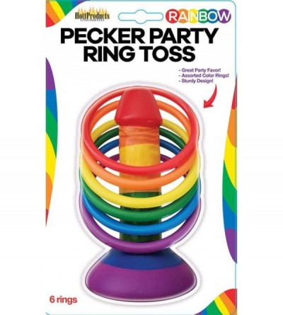 Novelties Rainbow Pecker Party Ring Toss - CJ18SDYXK0S $13.41
