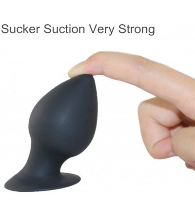 Anal Sex Toys Silica Gel Fetish Plug Anal Butt Personal Massager-4 Size Black (L) - CY18E8W4YL8 $8.72
