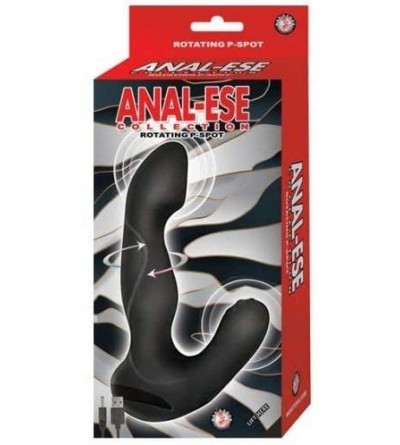 Anal Sex Toys Anal Ease Rotating P-spot Vibe - Black - Black - C518RXN237U $68.41