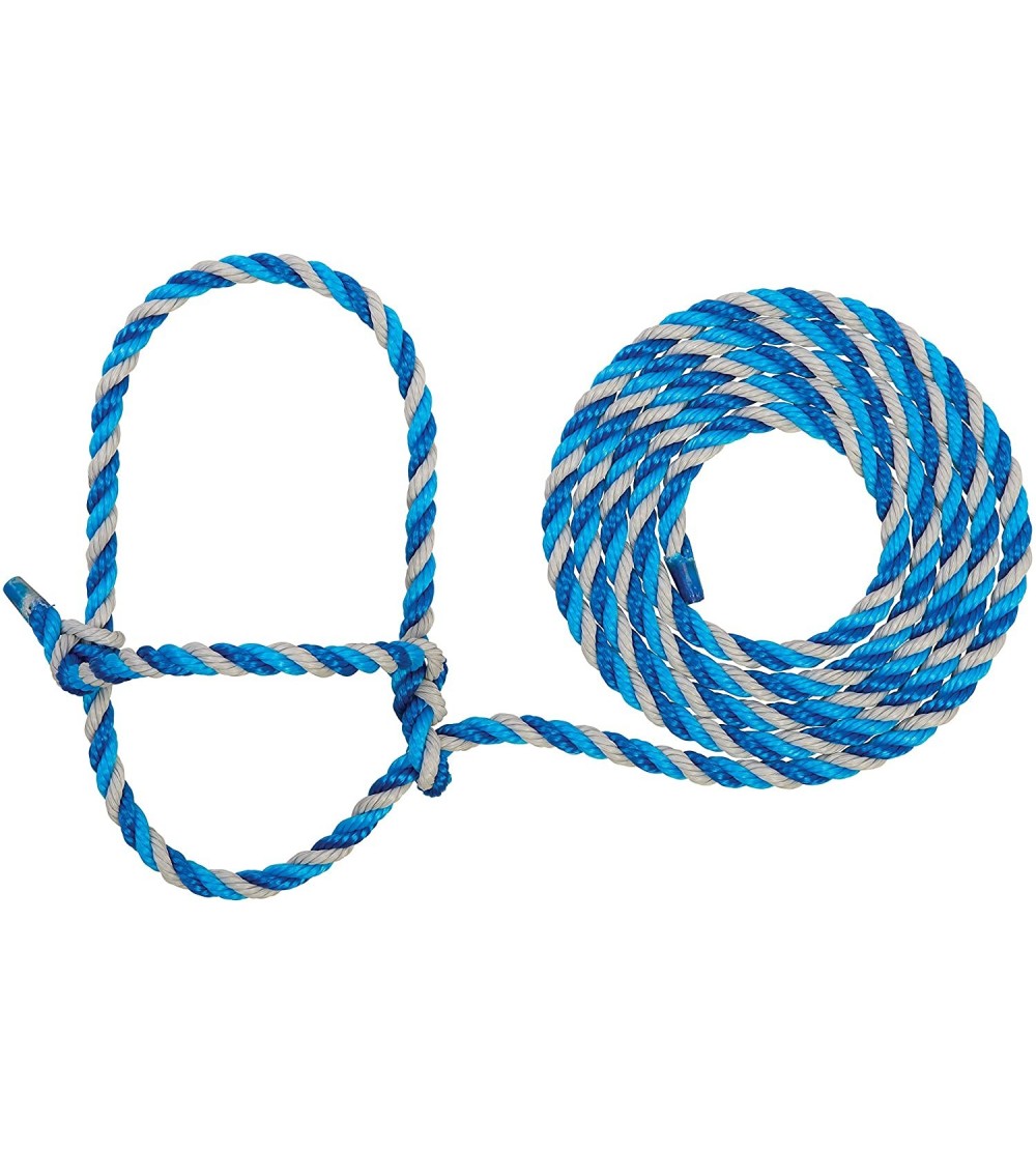 Paddles, Whips & Ticklers Rope Cow Halter - Dark Blue/Turquoise/Gray - CF12C9IC7FD $11.88