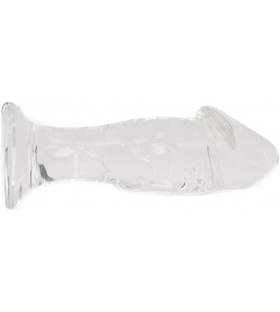 Dildos 7 Inches Glass Pleasure Wand Crystal Massager- Heavy Simulation Dildo Butt Plug - C91875XOWI6 $13.69