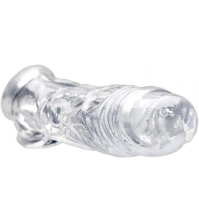Male Masturbators Realistic Clear Penis Enhancer and Ball Stretcher - C818H5IKHE9 $11.78