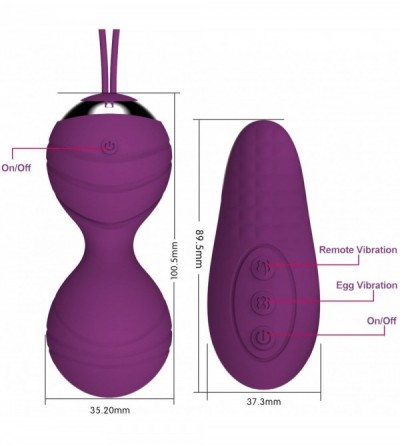 Vibrators Remote Control Vibrator Egg for Women Mini Rechargeable Vibe Ball 10 Frequency Sex Thing for Couples Vibrating Bull...