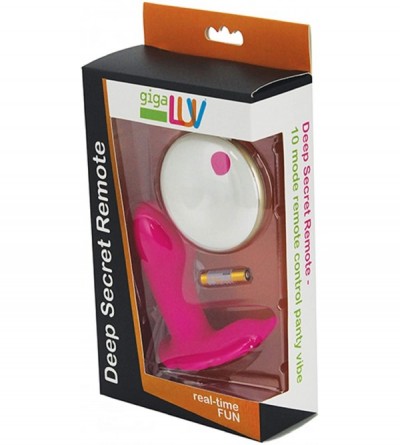 Vibrators Deep Secret Remote - 10 Mode Remote Panty Vibrator (Pink) - Pink - C6195LZER5X $31.72