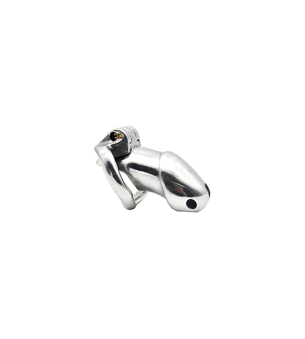 Chastity Devices Chastity Device Cage Stainless Steel Sex Toys for Men 159 (Long-45mm Ring) - Long - C212O8EYU9C $24.52