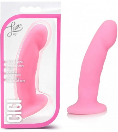 Dildos 6.5" Platinum Silicone G Spot Stimulating Dildo - Suction Cup Harness Compatible Dong - Sex Toy for Women - Sex Toy fo...