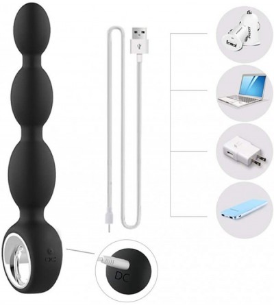 Vibrators Anal Vibrator with 12 Vibration Modes- Anal Beads with Ring Remote Control Prostate Massager- Waterproof Anal Sex T...