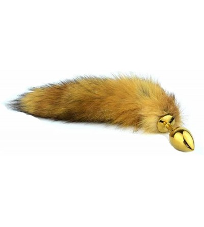 Anal Sex Toys Red Fox Tail Metal Anal Plug Faux Tail Butt Plug Animal Roleplay - C2120RNGOVF $13.86