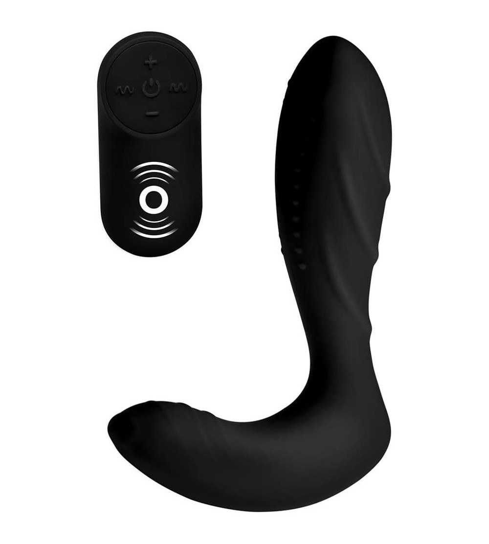 Novelties Silicone Prostate Vibrator with Remote Control - CZ18QCZGDQ8 $33.18