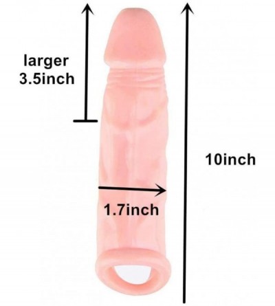 Pumps & Enlargers King-Sized 10 inch Amazing Performance Extender Enlargement- Extra Large 3" for Male - CZ18QNKD96W $11.80