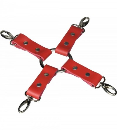 Restraints Rani Playful Leather Hog-Tie Cuff Connector- Red- 0.5 Pound - Red - C111LR542QH $68.11