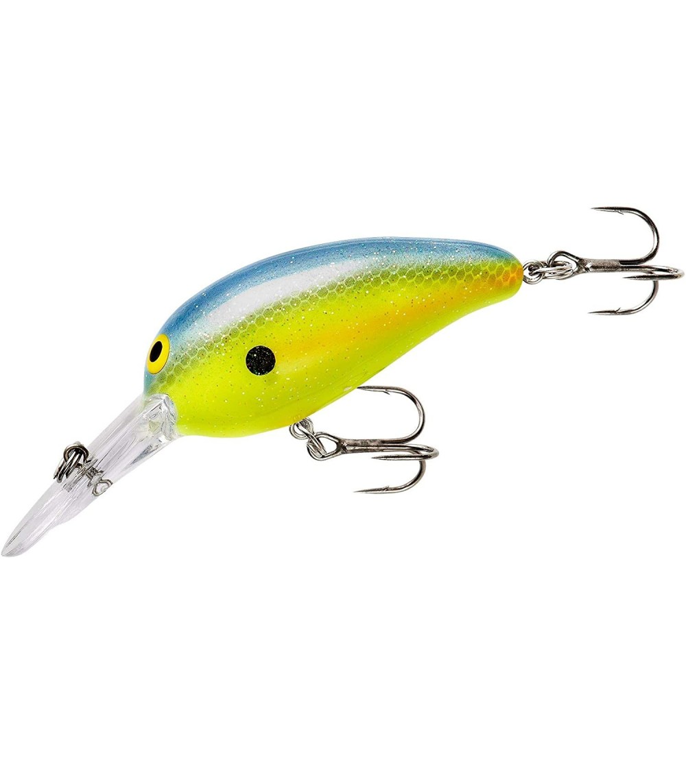 Vibrators Lures Middle N Mid-Depth Crankbait Bass Fishing Lure- 3/8 Ounce- 2 Inch - Chartreuse Sexy Shad - CE116A97RRF $9.94