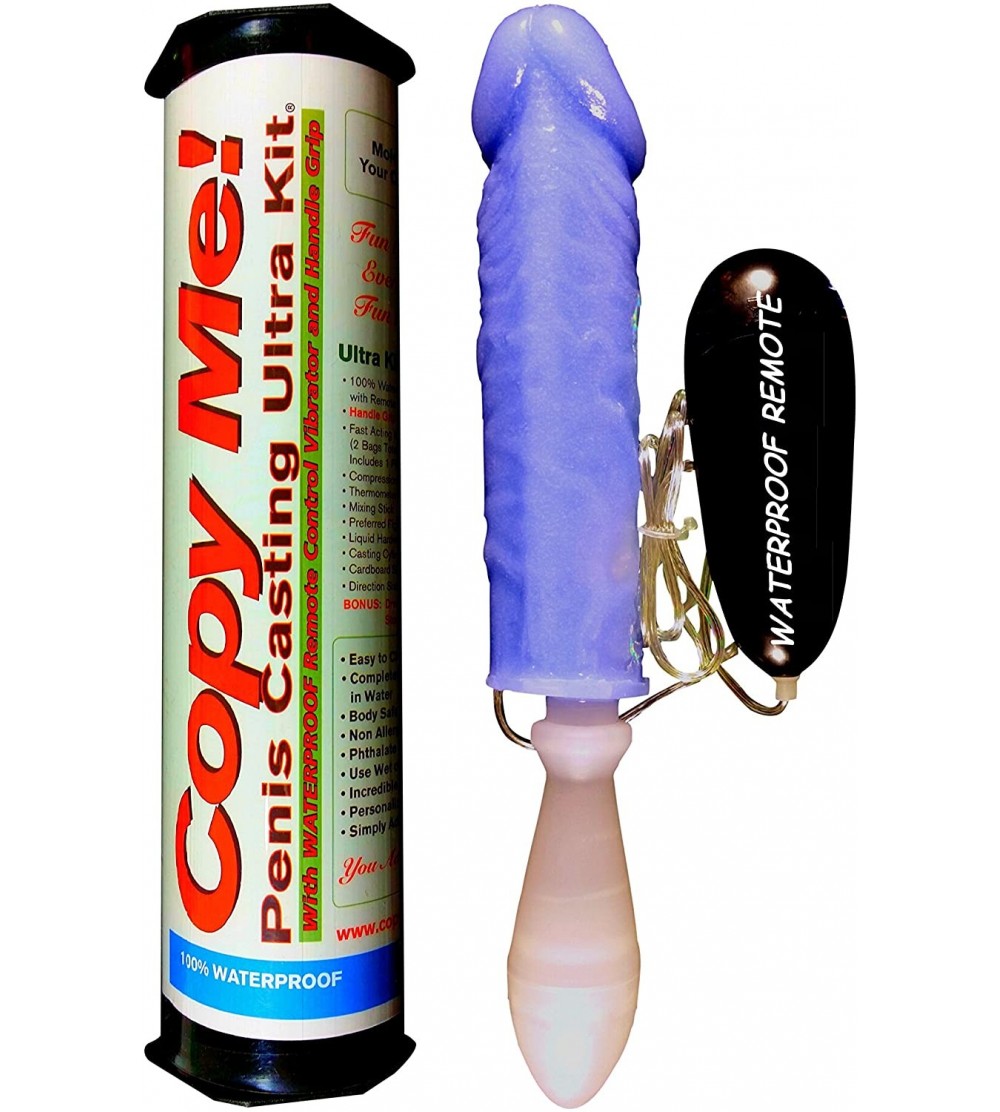 Dildos Blue- Handle Grip- Waterproof Vibrator- in-Home Dildo Maker (Standard Size Kit - Up to 6 Inches) - CU11TB3D2X1 $28.96