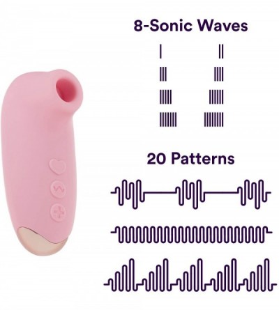 Vibrators Mini Clitoral Sonic Sucking Vibrator With 20 Patterns & 8 Intensities For Female Women - Handheld Rechargeable Quie...