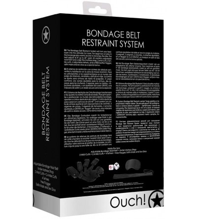 Restraints Bondage Belt Restraint System - Black - C918X4426XO $32.72