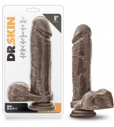 Dildos 9" Long Thick Realistic Dildo Strap On Compatible (Brown) - CG1857LZGMU $16.95