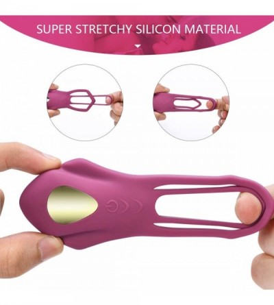 Penis Rings Vibrating Penis Ring- Electric Male Ring for Couples Play Men's Vibrating Cock Ring Waterproof for Longer Harder ...